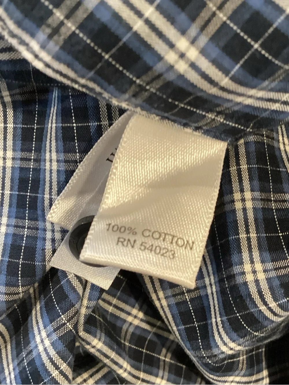 Banana Republic Men's Blue and White Plaid Short Sleeve Button-Down Shirt XL